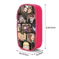 thumbnail image 3 of Gravity Falls Pencil Case Durable Pen Carrying Case Lightweight Pencil Bag Pouch Box Organizer Pencase Pink, 3 of 8