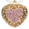 thumbnail image 4 of Porte-clés en forme de cœur avec strass, accessoire pour sac et porte-monnaie, 4 of 4