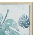 thumbnail image 3 of 24" x 24" Tropical Leaf Framed Wall Art with Brown Frame, by CosmoLiving by Cosmopolitan (2 Count), 3 of 5