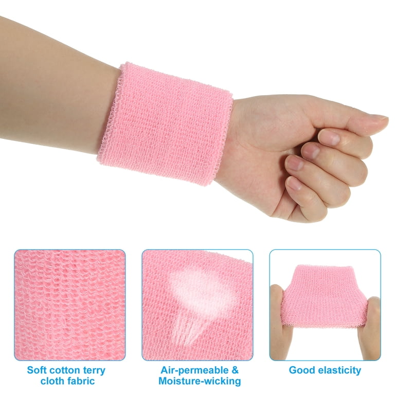 Cotton Terry Sweatbands Set – Headband & Wristbands For Sports, Gym, Tennis, Running | Breathable & Comfortable-963828