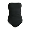 thumbnail image 6 of Time and Tru Women's and Women's Plus Strapless Bandeau One Piece Swimsuit, Sizes XS-2X, 6 of 6