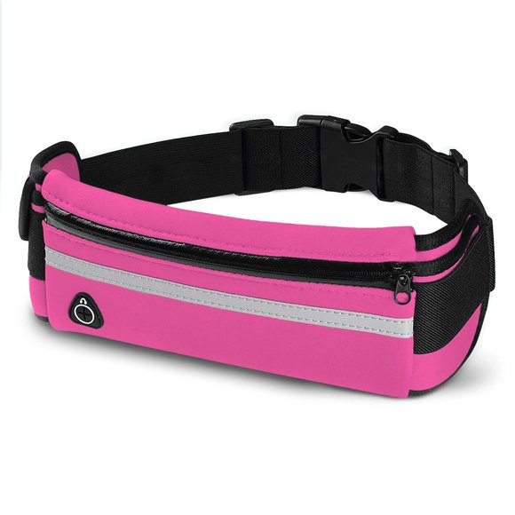 Riñonera Deportiva E Tronic Edge Negra Ajustable para Correr, Entrenar y Viajar