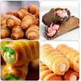 thumbnail image 4 of Molde tubular de acero inoxidable para hacer cannoli, herramientas para hacer masa de hojaldre fáciles de limpiar y duraderas para usuarios principiantes y profesionales, 4 of 5