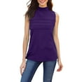 thumbnail image 2 of Augper Women's Soft Cotton Mock Turtleneck Shirt Baselayer Tops Underwear Shirt, 2 of 9
