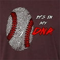 thumbnail image 3 of Wild Bobby, Baseball Fingerprint It's In My DNA, Sports, Men Premium Tri Blend Tee, Cardinal, Small, 3 of 5