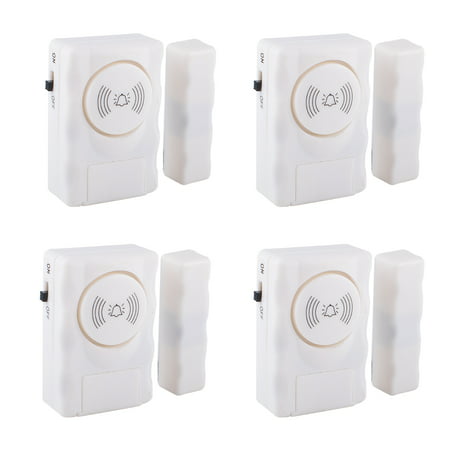 GLiving  Wireless Remote Door Alarm Windows Open Alarms Magnetic Sensor Pool Alarm for Kids Safety Home Security, Loud105 (Best Door Alarm For Pool)