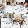 thumbnail image 6 of Blue Grey Area&nbsp;Rug 5x8ft Eucalyptus Leaves Pastoral Plants Farmhouse Non-Slip&nbsp;Washable Square&nbsp;Rugs Soft Felt Indoor Floor Mat for Bedroom Kitchen Living Room Bathroom, 6 of 9