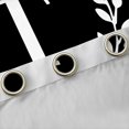 thumbnail image 4 of Homewish Personalized Initial T Curtains Pack of 2 (42x84 Each) For Teens Boys Girls,Black White Curtains Blackout,Botanical Plants Leaves Bedroom Curtains,Microfiber Bedroom Decor, 4 of 6
