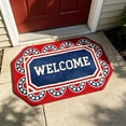 thumbnail image 5 of 4th of July Patriotic Welcome Front Door Mat, 15.75"x 27.56" Decorative Doormat Floor Entryway Rug, USA Farmhouse Indoor Outdoor Home Kitchen Decoration, 5 of 8