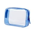 thumbnail image 2 of Clear Makeup Bag, Clear Travel Bags for Toiletries, Transparent Cosmetic Bag, Portable Multifunction Women Girls Toiletry Bag, Cosmetic Case Blue, 2 of 9