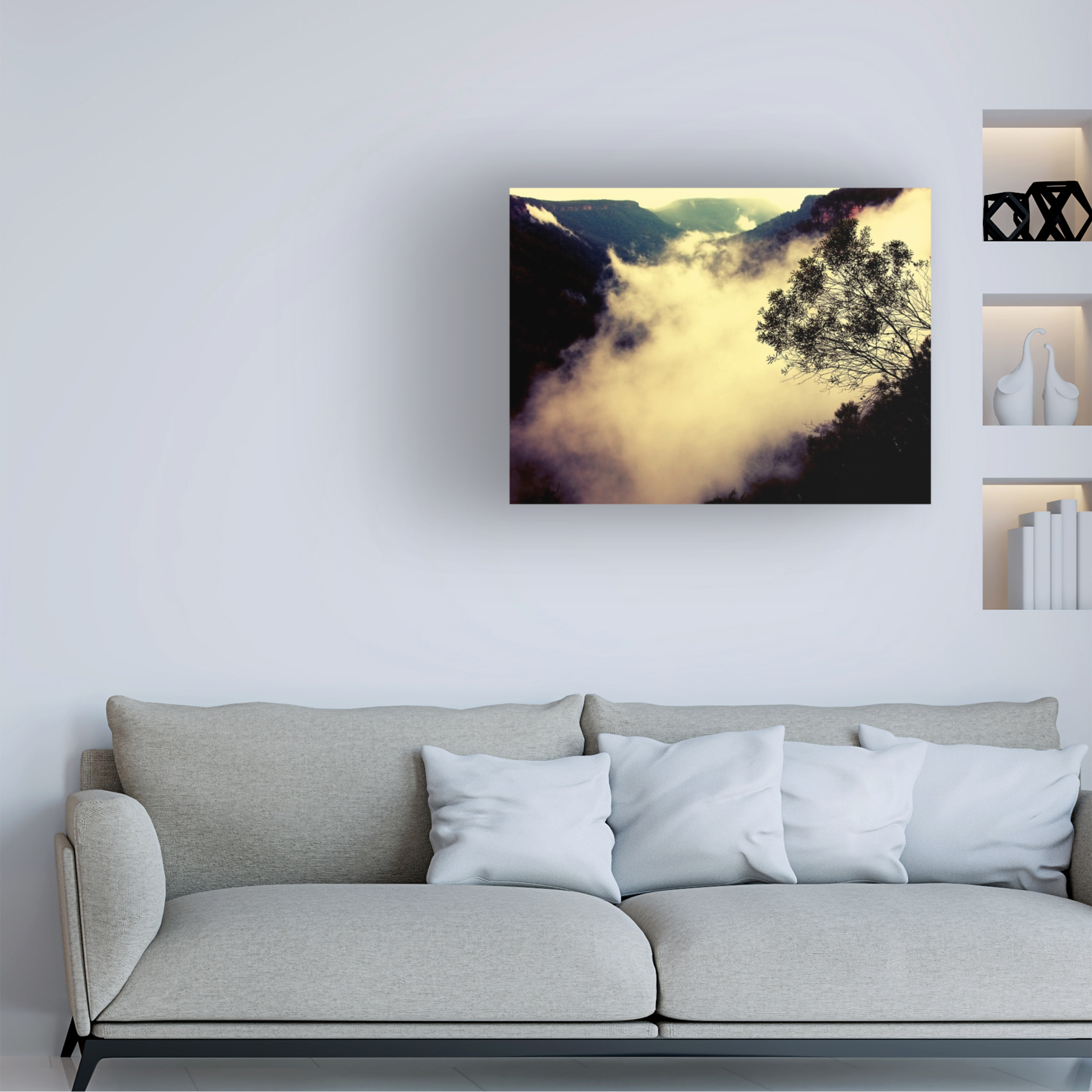 Trademark Fine Art "Valley of Light" Canvas Art by Beata Czyzowska Young