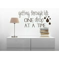 thumbnail image 3 of One Drop at a Time Wall Decor Vinyl Lettering Stickers Life Quotes Essential Oils Décor, 37x20-Inch Chocolate Brown, 3 of 6