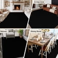 thumbnail image 6 of Black Large Area Rugs for Bedroom Living Room, Soft Non Slip Carpet Bedside Rug, Pure Black Rectangular Floor Cover Kitchen Accent Rug 5'x7' for Dining Room/Office, 6 of 9