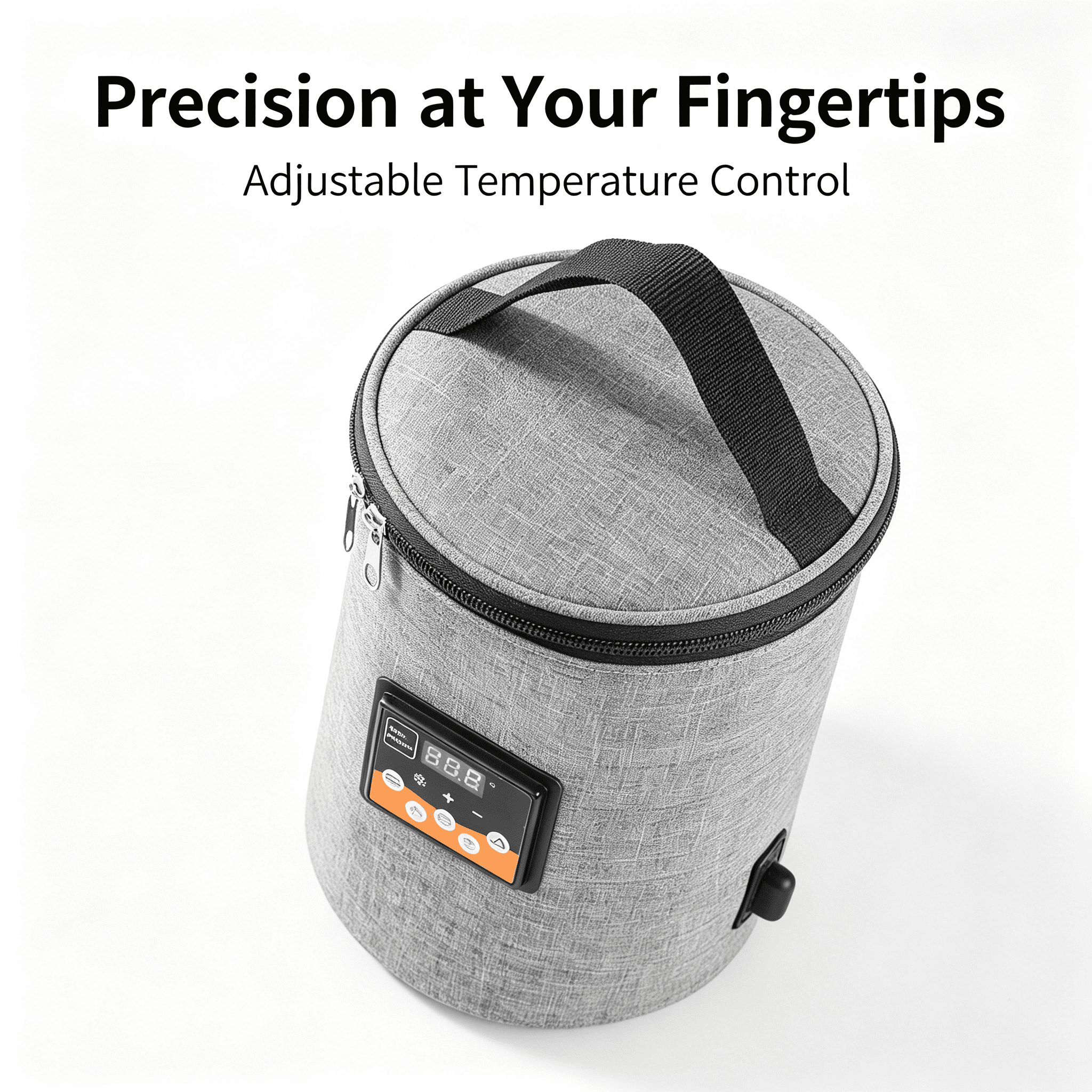 XIRQI 2026 New Portable Bottle Warmer,Car Heating Function Travel Bottle Warmer,Adjustable Temperature Bottle Warmer on the Go,For Car,Travel,Outdoor,Home,Feeding,Gray
