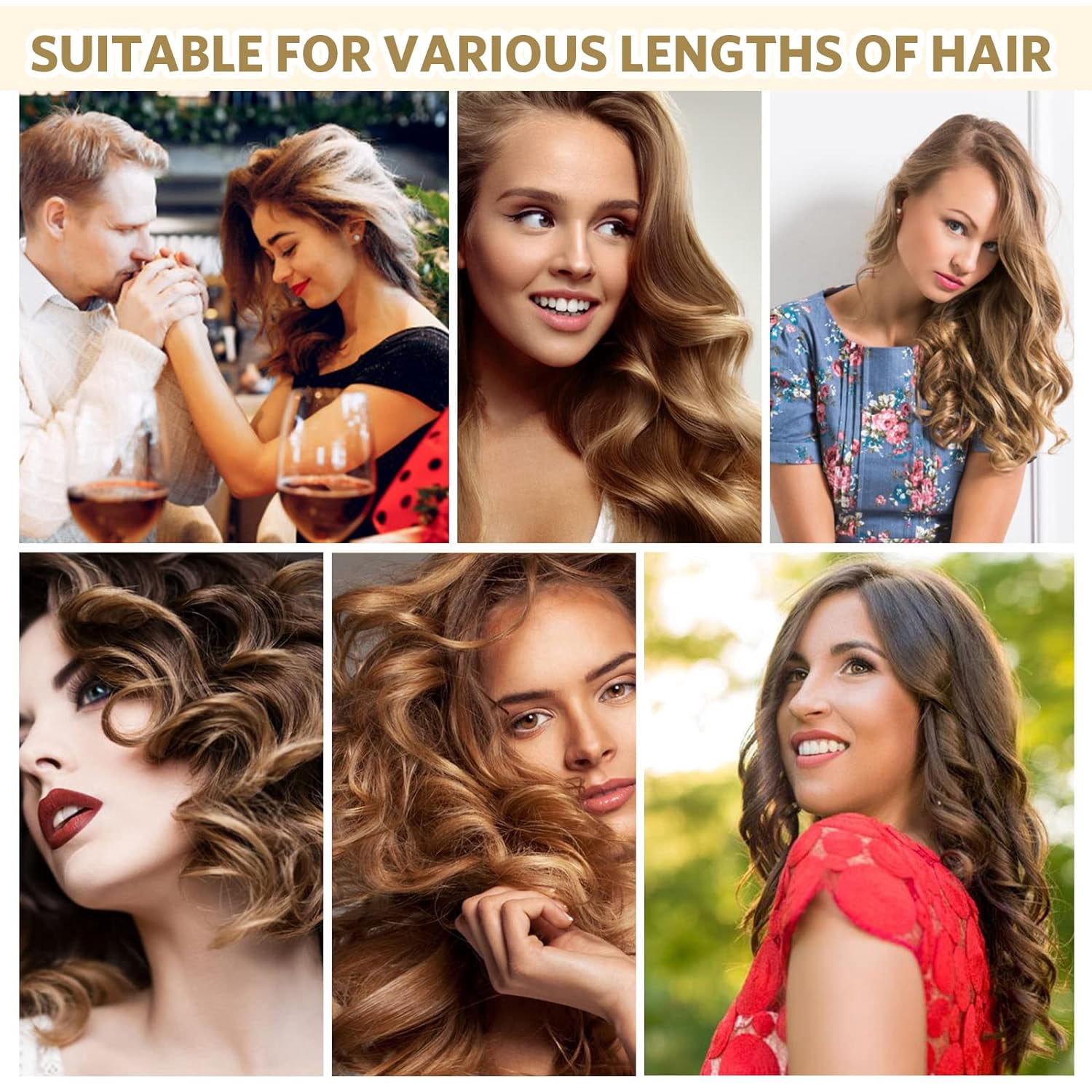 Curling Wand Automatic Curling Iron Automatic Hair Curler Rotating Curling Iron Hair Waver Hair Styling Irons 30s Instant Heat Wand 110-240v