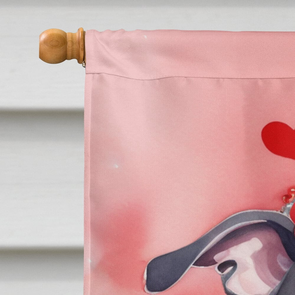 Italian Greyhound My Valentine House Flag 28 in x 40 in
