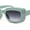 Green - Smoke, variant on Womens Mod Rectangle Subtle Weave Pattern Arm Sunglasses Pink - Brown