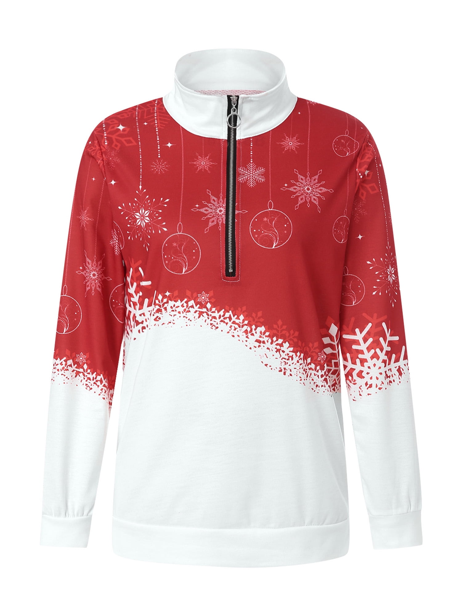 womens casual standing collar loose sweatshirt