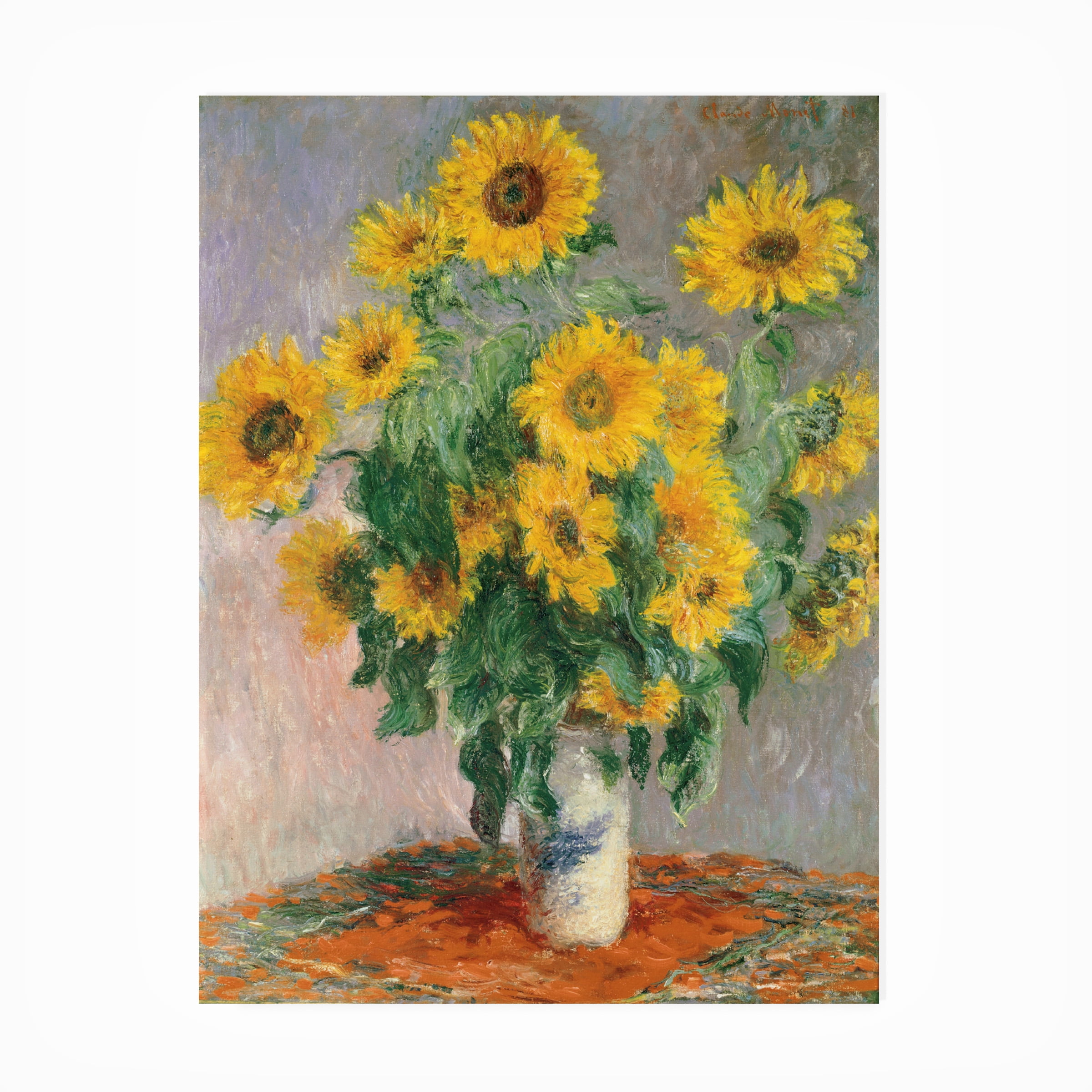 Claude Monet 'Sunflowers' Outdoor All-Weather Wall Decor