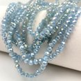thumbnail image 1 of 2 3 4 6 8mm Rondelle Flat Faceted Crystal Beads for Jewelry Making Solid Color Loose Spacer Glass Beads Bracelet Necklace DIY, 1 of 5