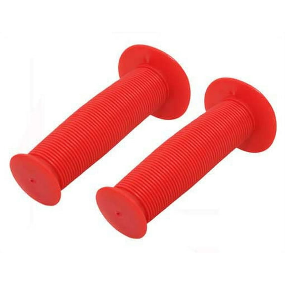 Mushroom Grips Red. Bike grips, bicycle grips, bmx grips, lowrider grips, beach cruiser grips, mountain bike grips
