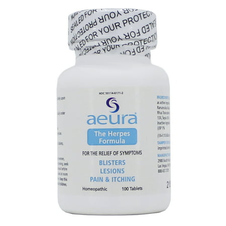 Aeura Inc. The Herpes Formula for Lesions Pain and Ltching 100 (Best Natural Antiviral For Herpes)