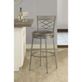 thumbnail image 2 of Hillsdale Furniture Hutchinson Metal Counter Height Swivel Stool, Pewter, 2 of 2