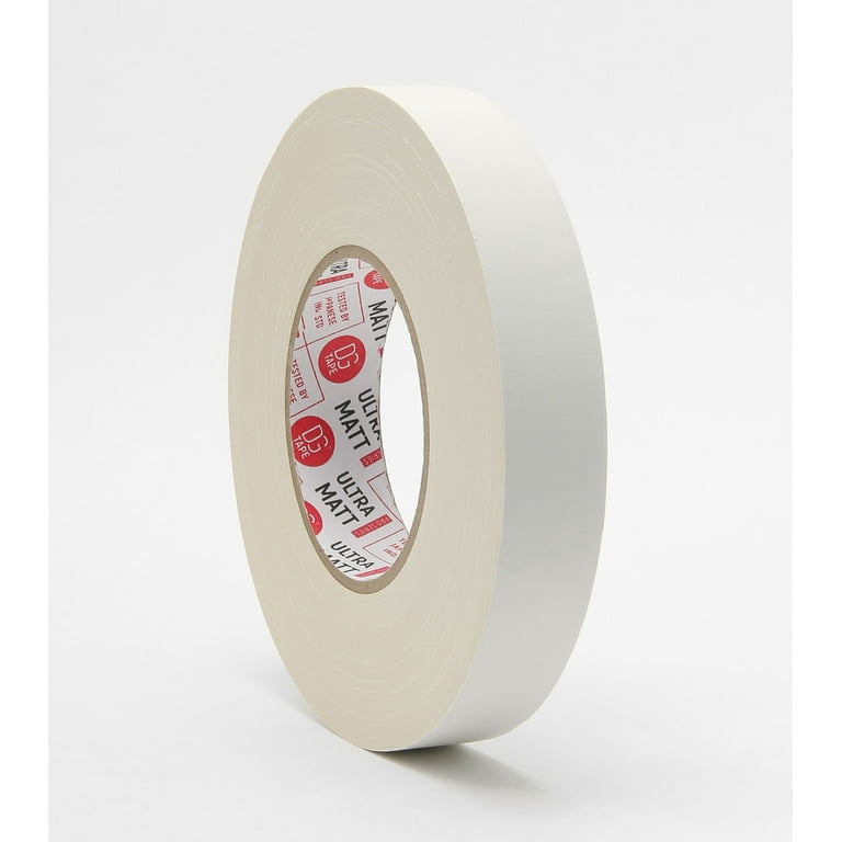 1 in X 60 ya - WHITE Gaffer tape | MATTE FINISH | @ultraMATT 76MESH CLOTH  BASED