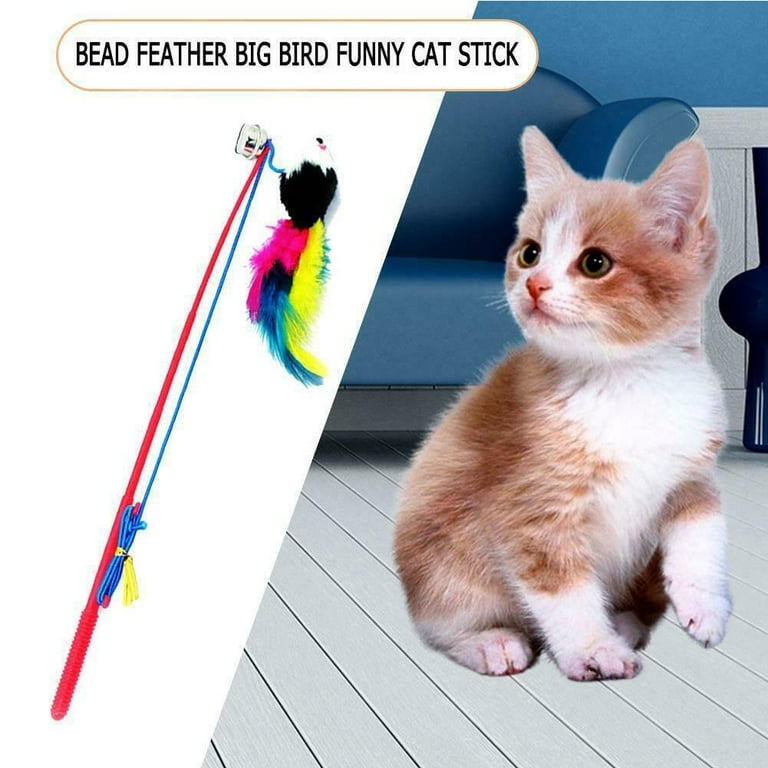 Cat Toy Fishing Rod Bird, Cat Stick Toy