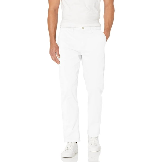 Pantalones chinos Tommy Hilfiger Custom Fit para hombre - Blanco