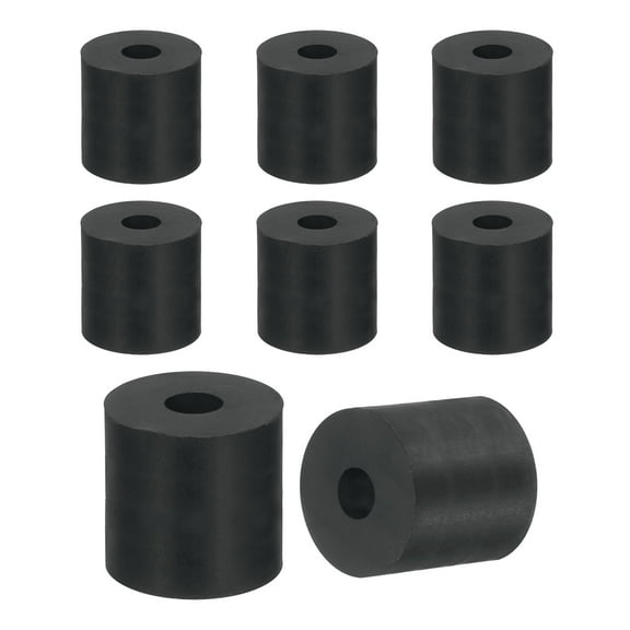 8Pack Thick Rubber Spacer, 1 Inch OD x 5/16 Inch ID x 1 Inch Thickness