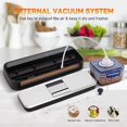 thumbnail image 3 of 85KPa Vacuum Sealer Machine, One- Automatic  Sealer with 15 Bags, Dry/Moist/Seal/Manual/External Vac, 7MM Heating wire, Compact Easy-Clean for  Storage and Sous Vide, 3 of 6