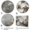 thumbnail image 3 of Designart "Monochromatic Sakura Serenity I" Floral Metal Wall Décor Set, 3 of 5