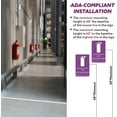 thumbnail image 4 of ADA CENTRAL SIGNS - 6" X9" Fire Extinguisher Sign - ADA Compliant Tactile Graphics Grade 2 Braille Text | Wall Mount Emergency Plastic Signs for Shopping Malls, Office Building, Schools, & Restaurants, 4 of 7