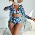 thumbnail image 1 of LSLJS Women's Imprimé Bikini Sangles Bikini Deep V Sexy Split Swimsuit Set Trois Pièces Swimsuit Set, 1 of 9