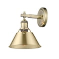thumbnail image 2 of 3306-BA1 AB-BCB Golden Lighting Orwell - 1 Light Bath Vanity-9.88 Inches Tall and 7.5 Inches Wide-Aged Brass Finish-Brushed Champagne Bronze Shade, 2 of 3