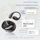 thumbnail image 5 of Injueey Auriculares de traducción ABS multifuncionales para un sonido claro, auriculares inteligentes para traductor a prueba de agua Electrónica turquesa, 5 of 6