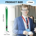 thumbnail image 3 of Uxcell 1-Pack Lanyards for Keys, Green 1" Wide Keychain Long ID Badges Neck Lanyard Strap with Quick Release Buckle ID Holder Folder, 3 of 6