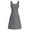 Gray, variant on MIANHT Dresses for Women, Plus Size Dresses, Women Plus-Size Casual Sexy Solid Color U-Neck Sleeveless A-line Dress