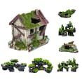 thumbnail image 3 of Fish Tank Decoration Accessories Moss Tree House Cave For Little Fish Vividly, 3 of 6