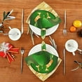 thumbnail image 4 of Coolnut St Patrick's Day Clover Cloth Napkins Set of 6, Oversized Washable Reusable Polyester Dinner Table Napkins for Family, Restaurant, Party Decor, 20 x 20 Inch, 4 of 7