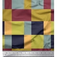 thumbnail image 1 of Soimoi Rayon Crepe Fabric Geometric Color Block Decor Fabric Printed Yard 46 Inch Wide, 1 of 1