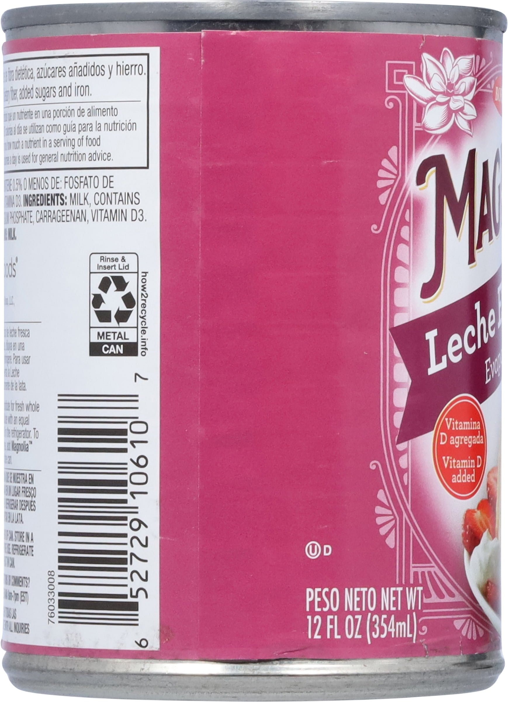 (3 pack) Magnolia Evaporated Milk, Gluten-Free, Liquid, 12 fl oz