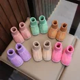 thumbnail image 4 of Zapatos de bebé de lana gruesa, botas de algodón de fondo suave, calzado infantil cálido de invierno, zapatos de piel sin caída para 3-6-12 meses de edad, 4 of 5