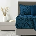 thumbnail image 6 of Lux Decor Collection Full Size Bed Sheets - 16 Inches Deep Pocket Bedding Sheets & Pillowcases (Full, Navy Blue), 6 of 8
