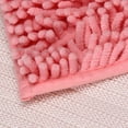 thumbnail image 2 of Nksudet Non-Slip Bathroom Rugs Chenille Soft Striped Plush Bath Mat,"15.8 X 26",Pink, 2 of 5