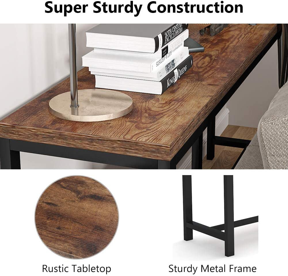 TribeSigns 70.9 inch Extra Long Sofa Table, Narrow Long Console Table Behind Couch, Entryway Table for Living Room