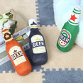 thumbnail image 3 of Dog Toys Pet Squeaky Beer Bottle Shaped Toy Chew Teeth Cleaning Supplies, 3 of 4