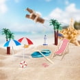 thumbnail image 3 of 1 juego de miniaccesorios de decoración de playa, decoraciones para casas de muñecas, figuras de casa de juegos, adornos de micropaisaje, 3 of 7