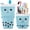 Blue, variant on Telescopic Pencil Bag Pen Holder Pop Up Stationery Case, Stand-up Retractable Transformer Bag Standing Organizer, Great for Christmas Holiday New Year Office Bag